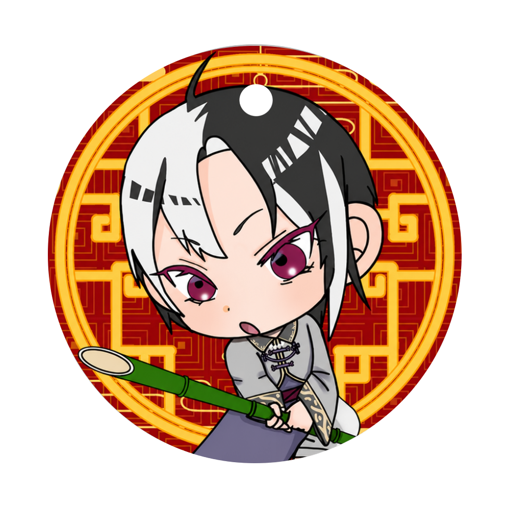 横槍平和レザーキーホルダー