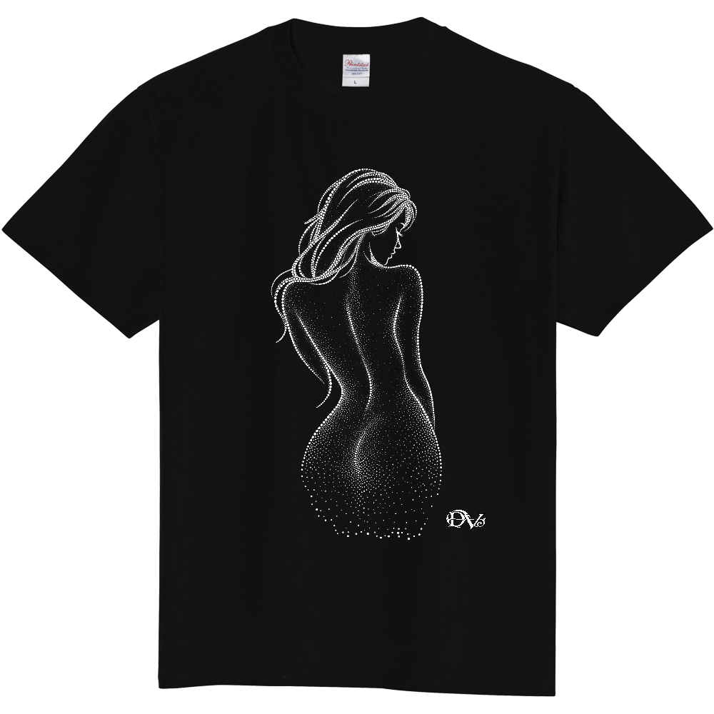 Tシャツ/Dotted Elegance/ブラック☆
