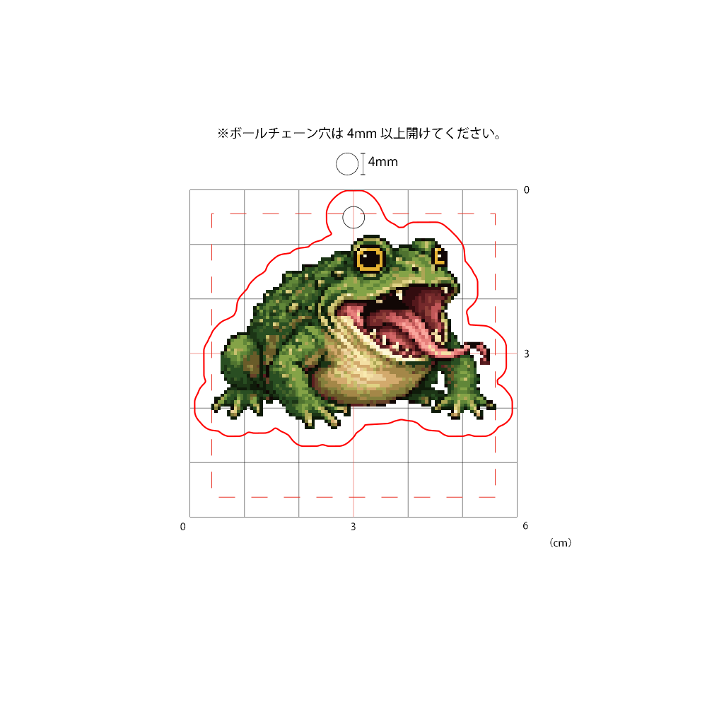 DOT MONSTER オオグチガエル アクキー