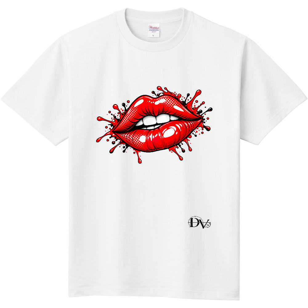 Tシャツ/POP KISS/ホワイト