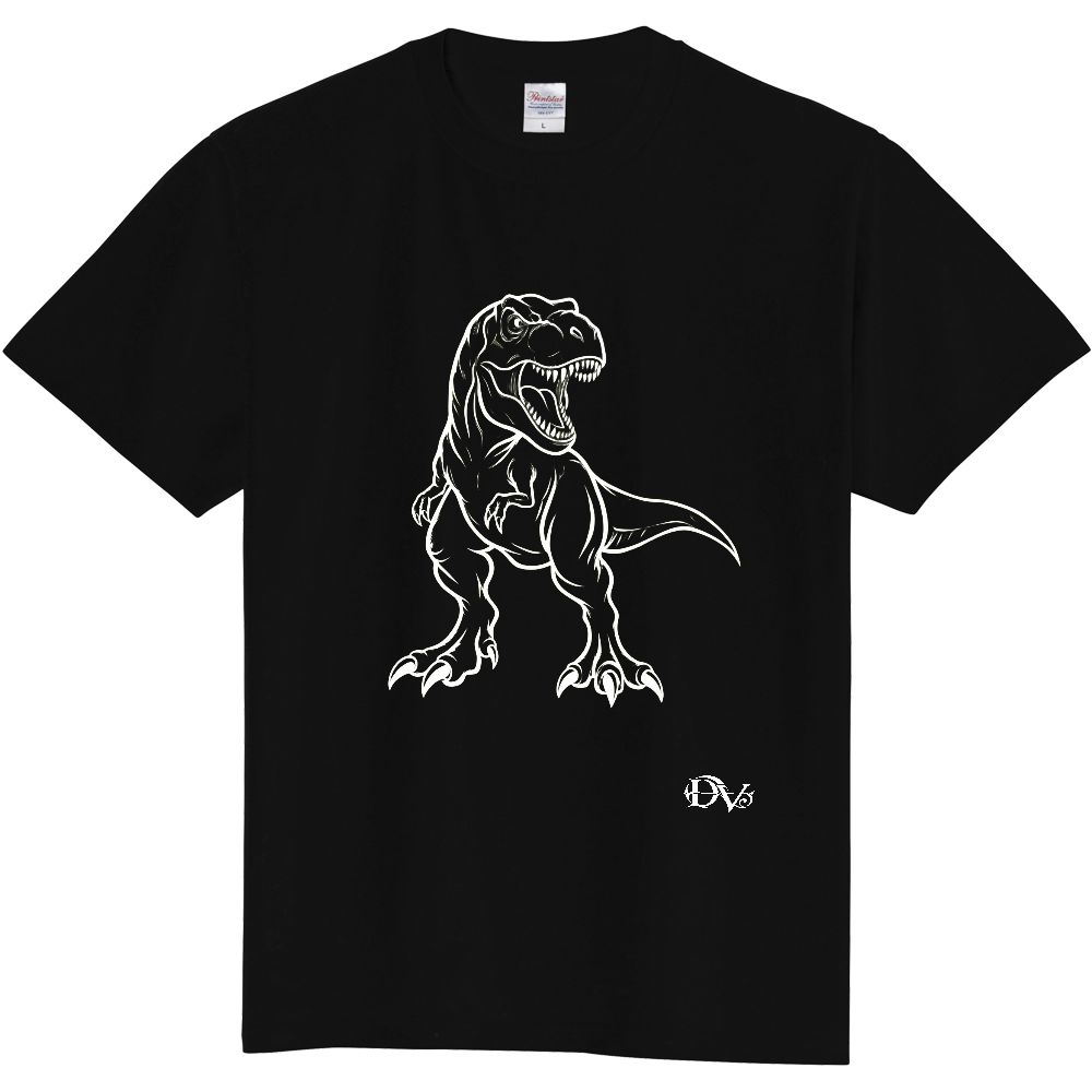 Tシャツ/ティラノサウルス/ブラック