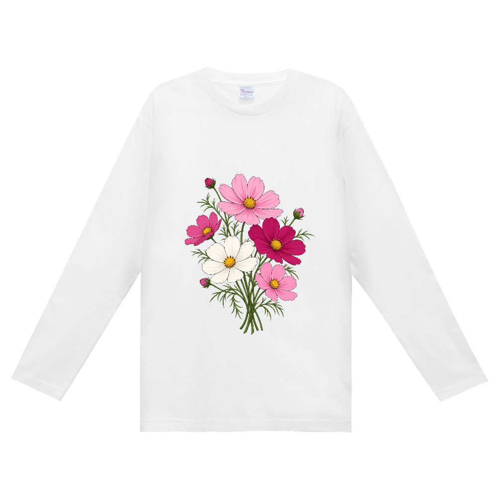 秋風に揺れるコスモスの花束