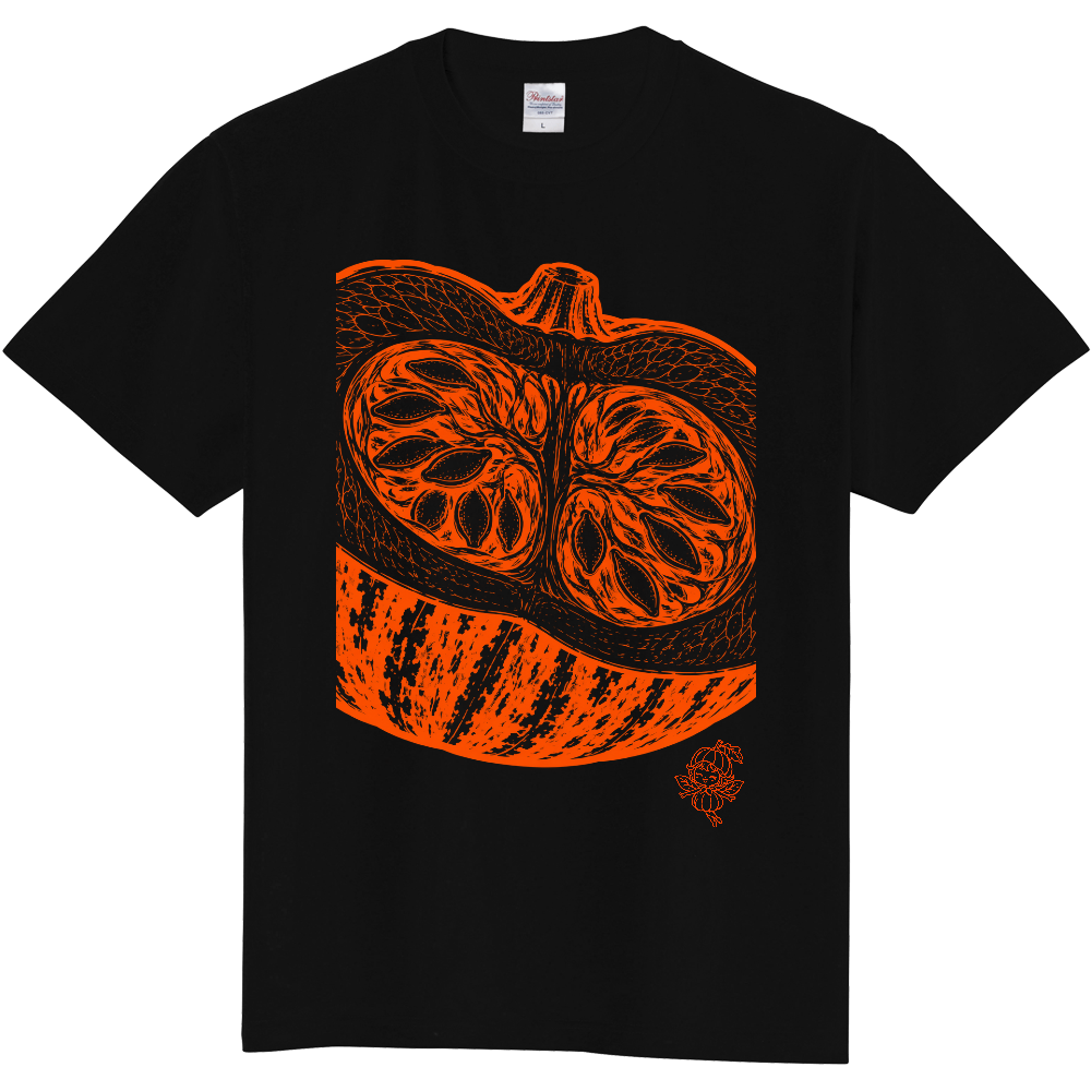 Tシャツ/カボチャ/ブラック