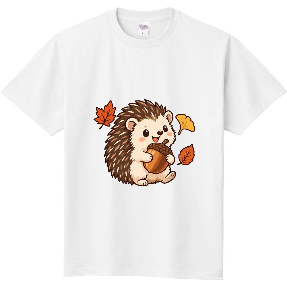 木の実のお届け|秋のハリネズミ