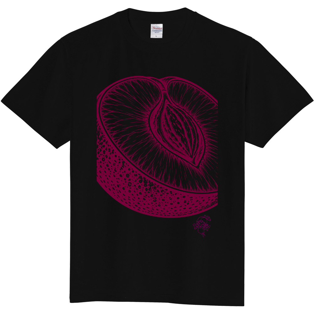 Tシャツ/プラム/ブラック
