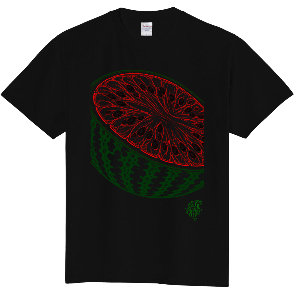 Tシャツ/スイカ/ブラック
