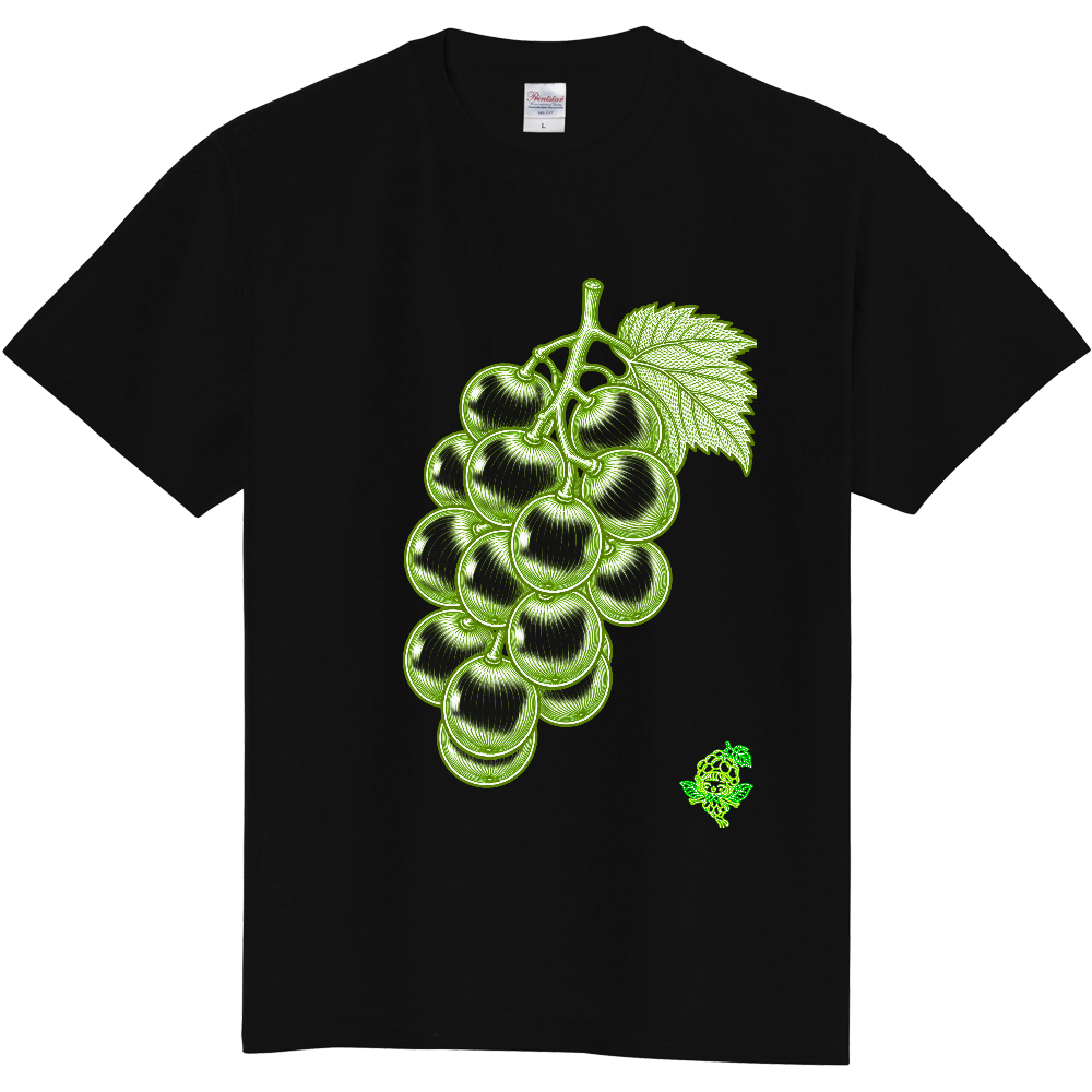 Tシャツ/シャインマスカット/ブラック