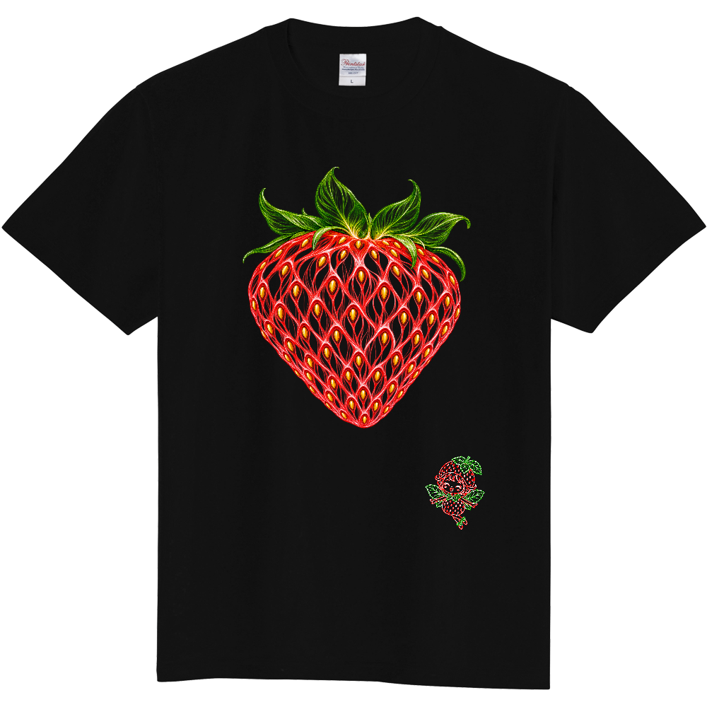 Tシャツ/いちごⅡ/ブラック