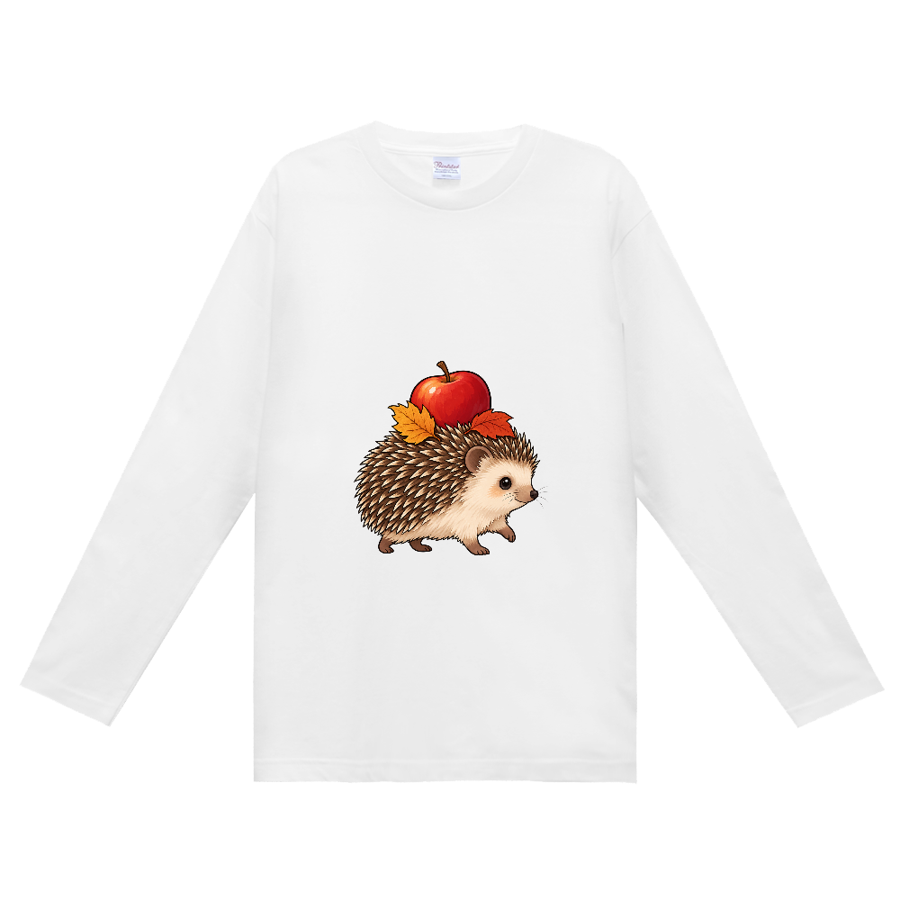 りんごを運ぶハリネズミ