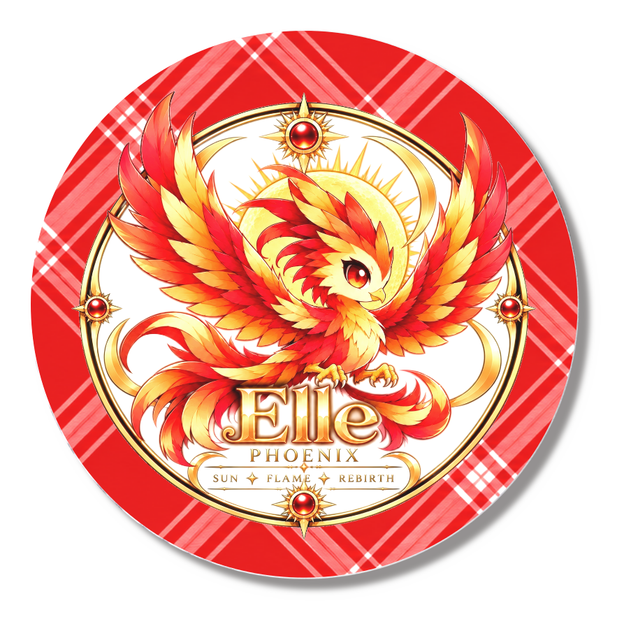 Team Elle缶バッジ44mm(Elleデフォルメ)