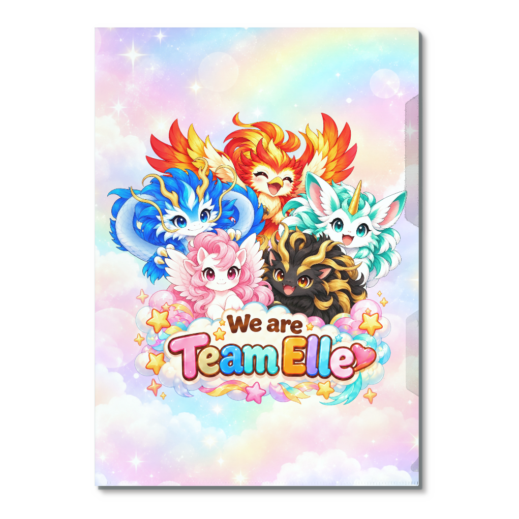 Team Elle全員集合A4クリアファイル