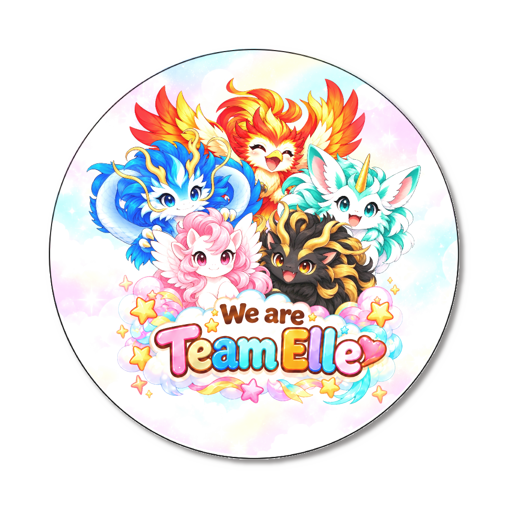 Team Elle全員集合缶バッジ