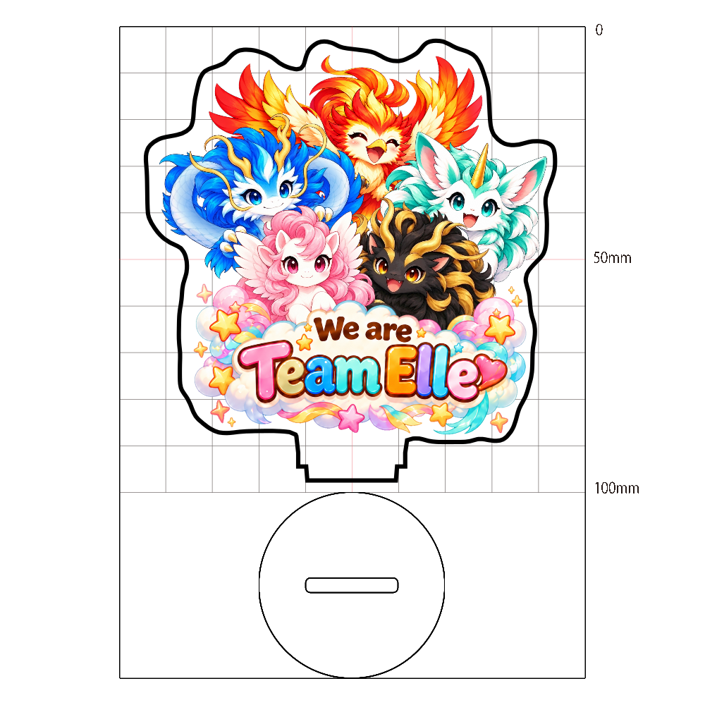 Team Elle全員集合アクリルスタンド