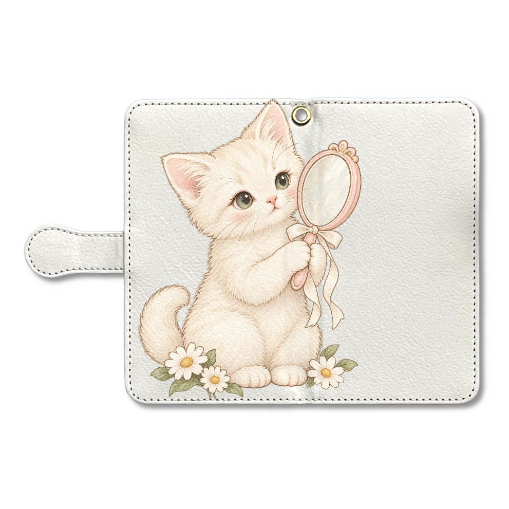 手鏡とこねこ