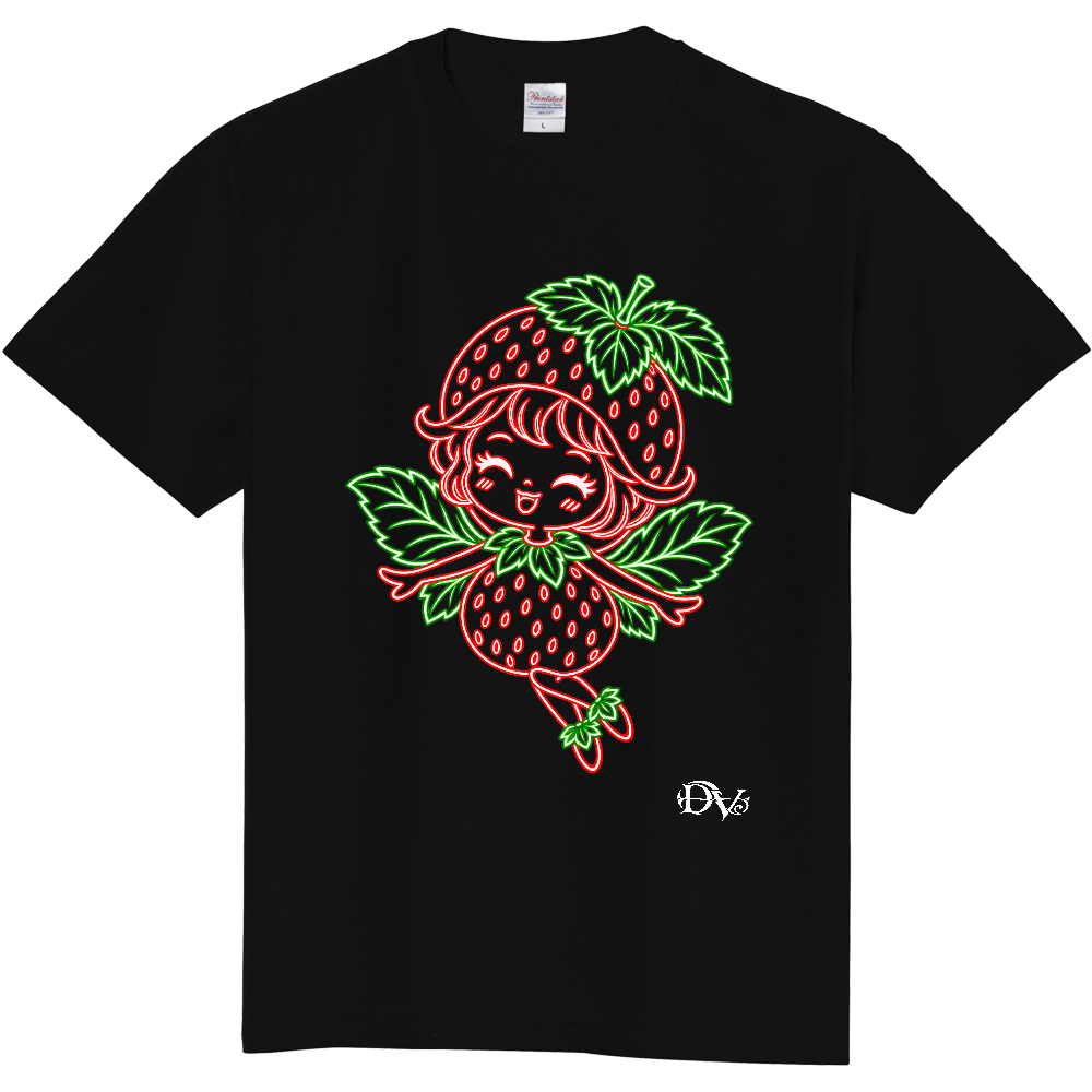 Tシャツ/Strawberry Fairy/ブラック