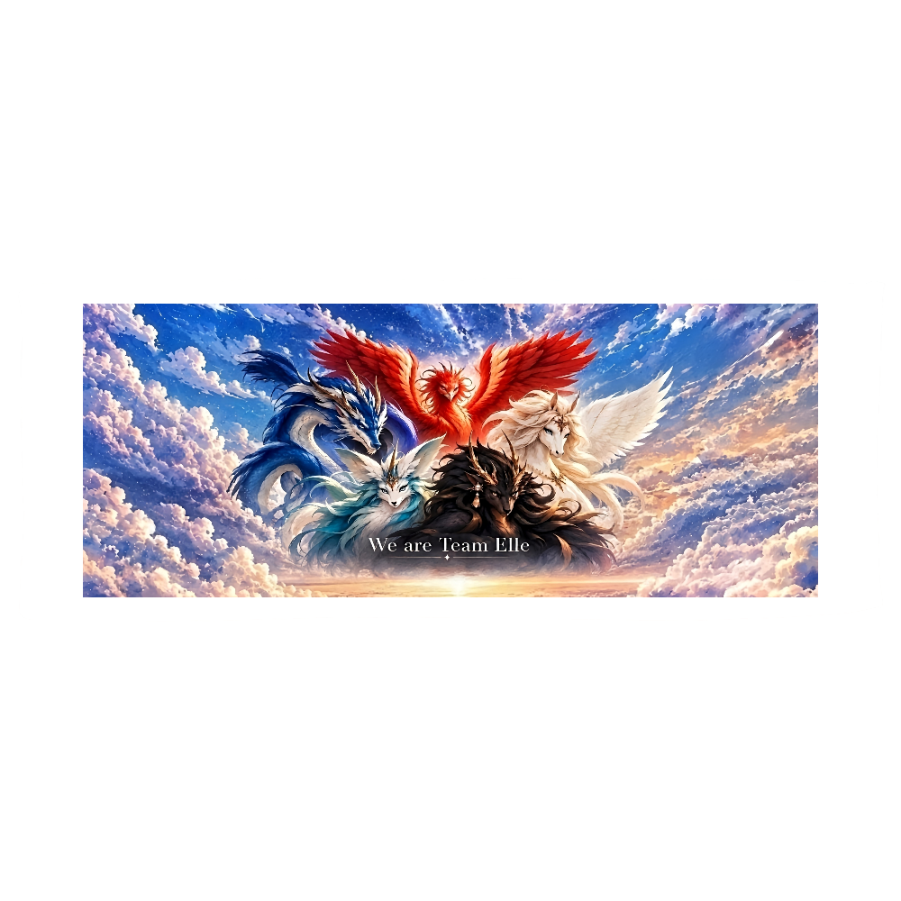 Team Elle伝説の神獣フェイスタオル