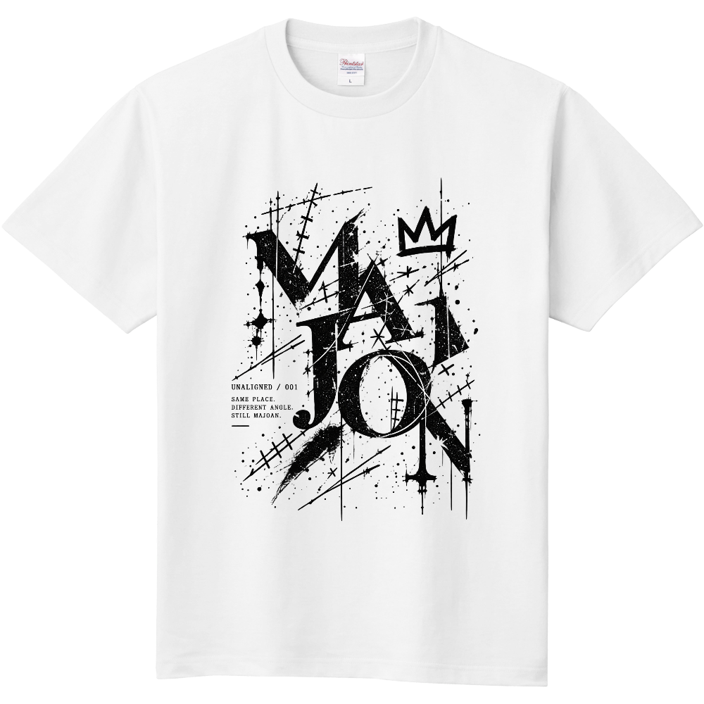 MAJOAN|TYPE-01|アートタイポグラフィTシャツ
