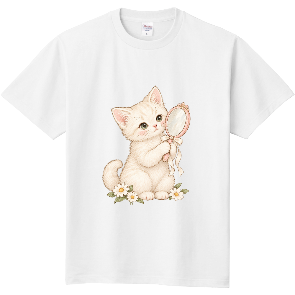 手鏡とこねこ