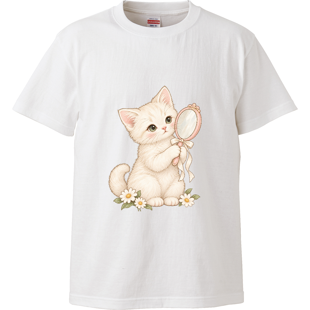 手鏡とこねこ
