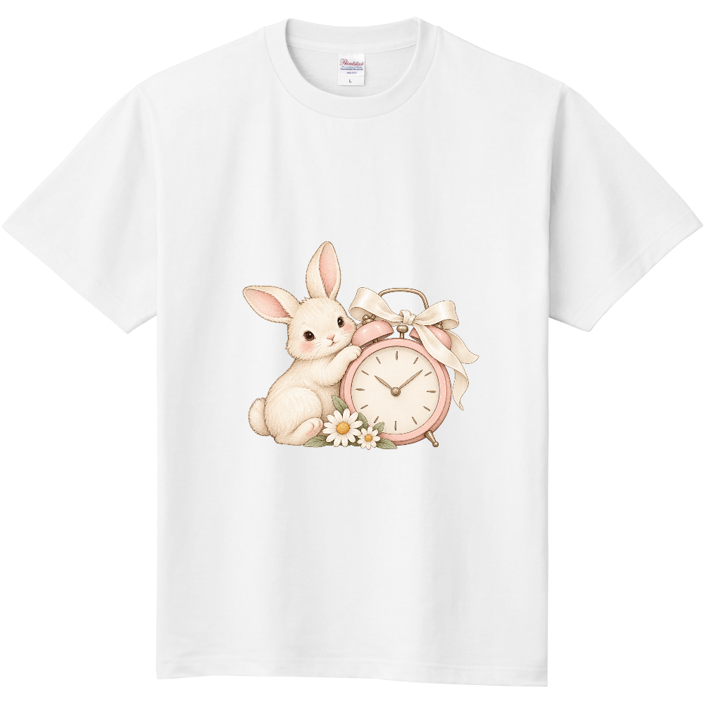 リボンとうさぎの時計