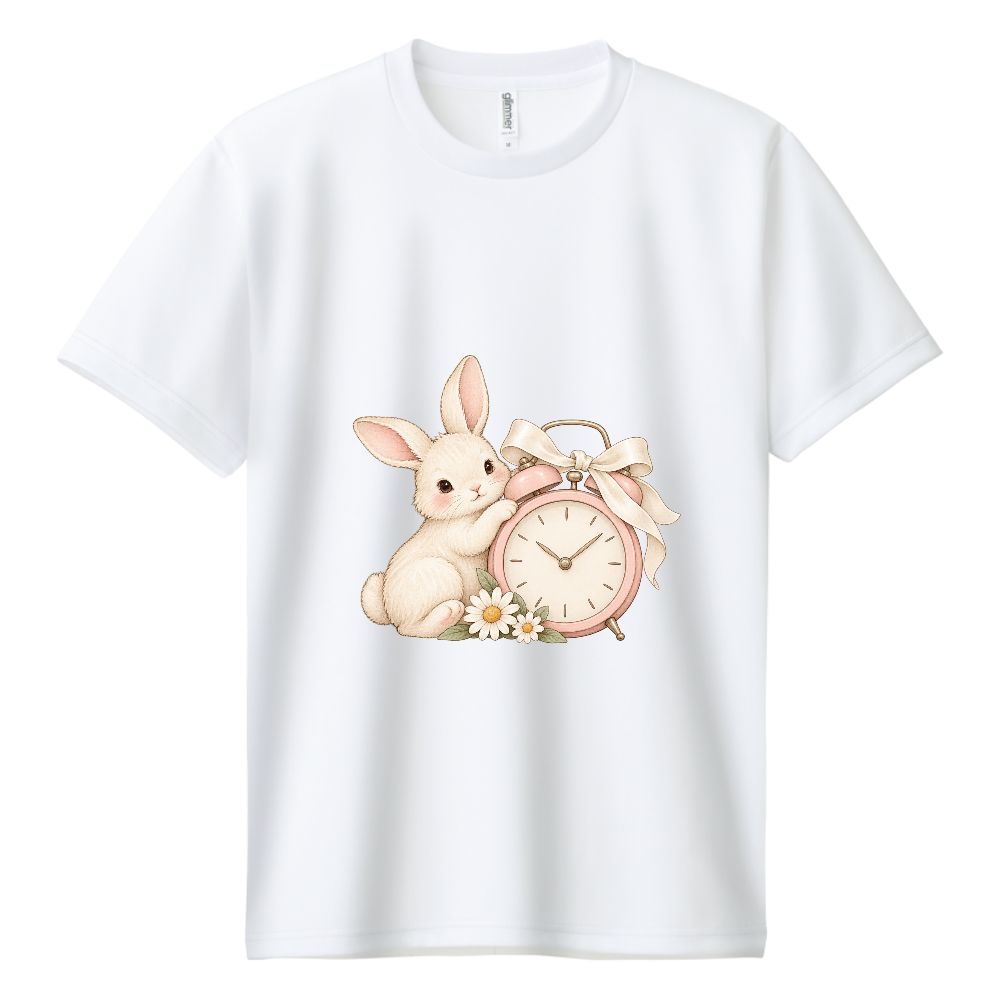 リボンとうさぎの時計