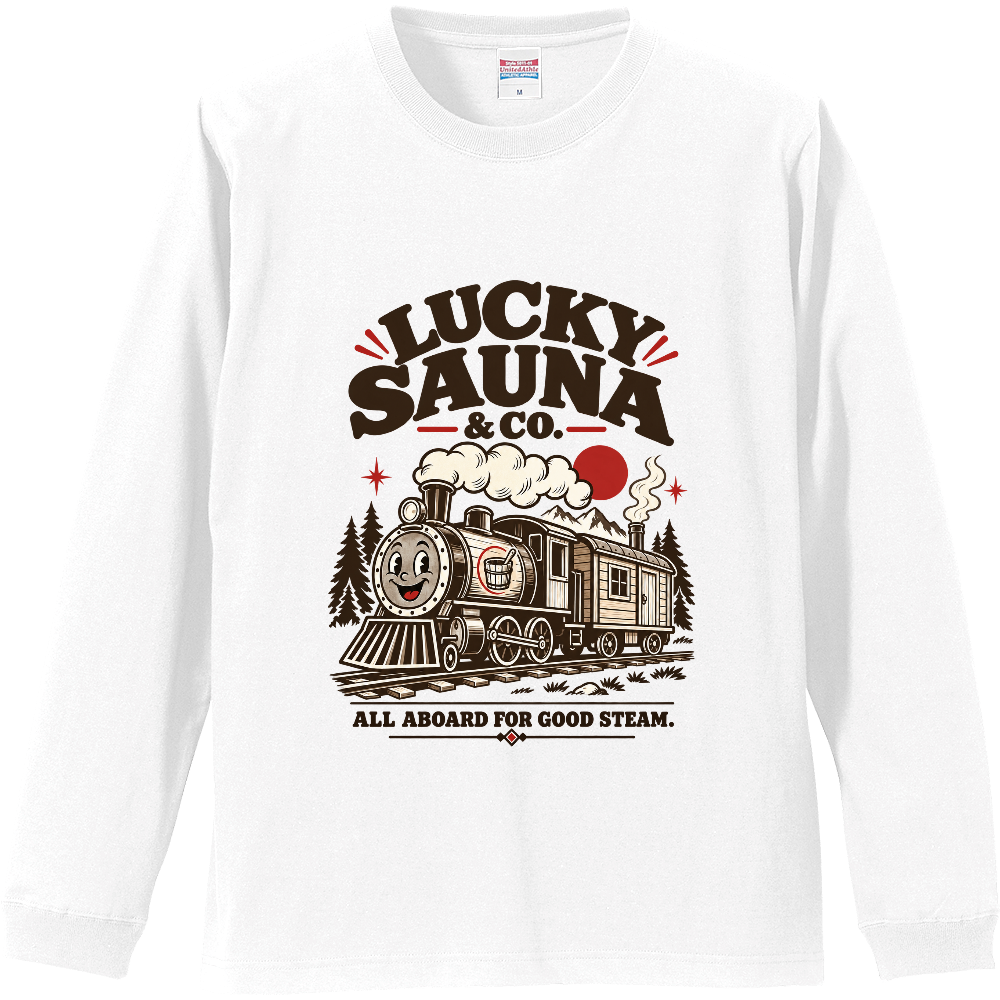 サウナ長袖Tシャツ(レトロ 015-LIGHT)