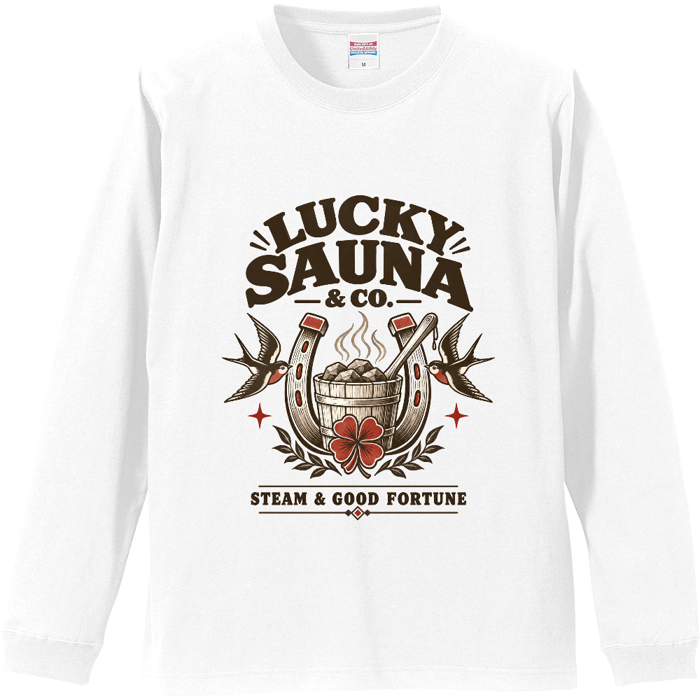 サウナ長袖Tシャツ（レトロ 006-LIGHT）