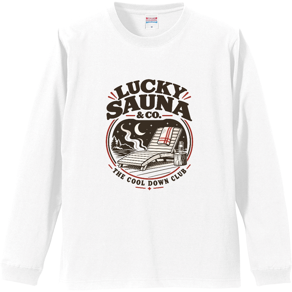 サウナ長袖Tシャツ(レトロ 004-LIGHT)