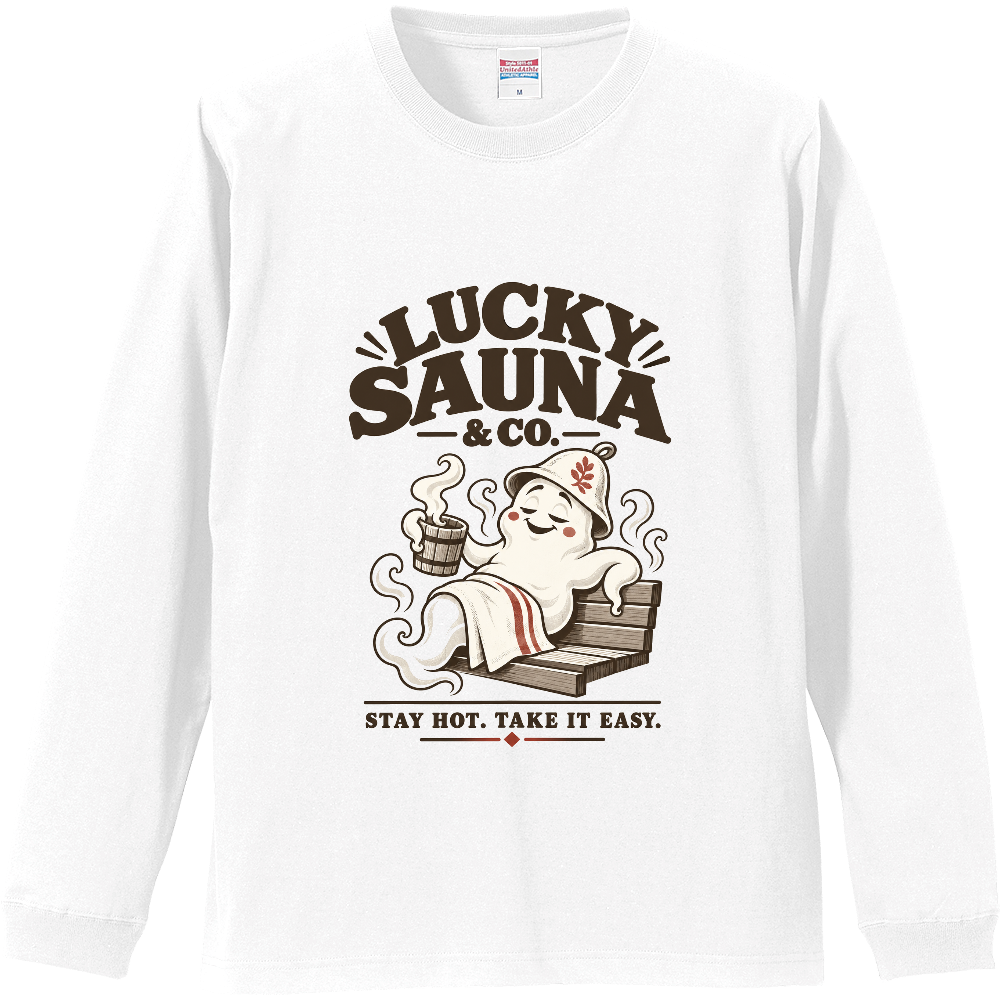 サウナ長袖Tシャツ（レトロ 003-LIGHT）