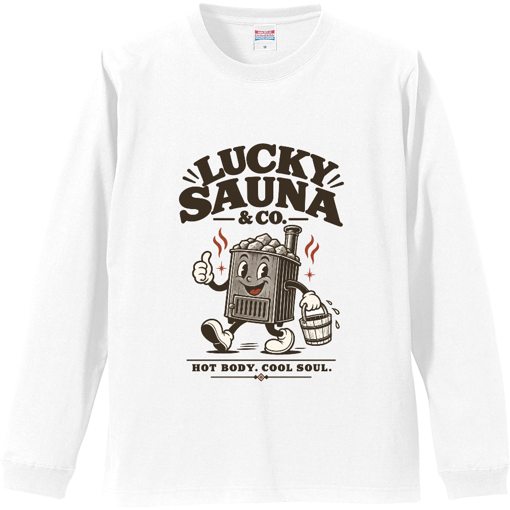 サウナ長袖Tシャツ(レトロ 002-LIGHT)