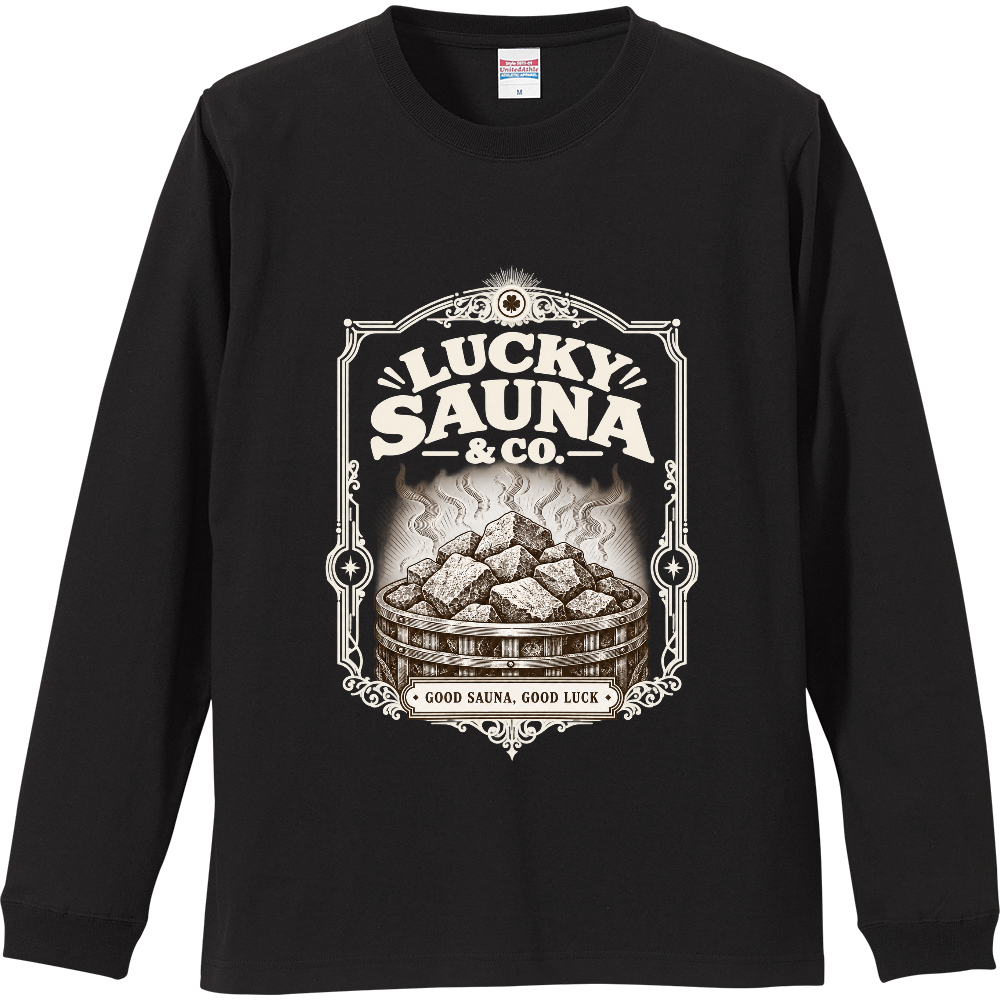 サウナ長袖Tシャツ（サウナ 007-DARK）