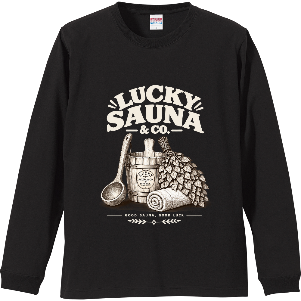サウナ長袖Tシャツ(サウナ 005-DARK)