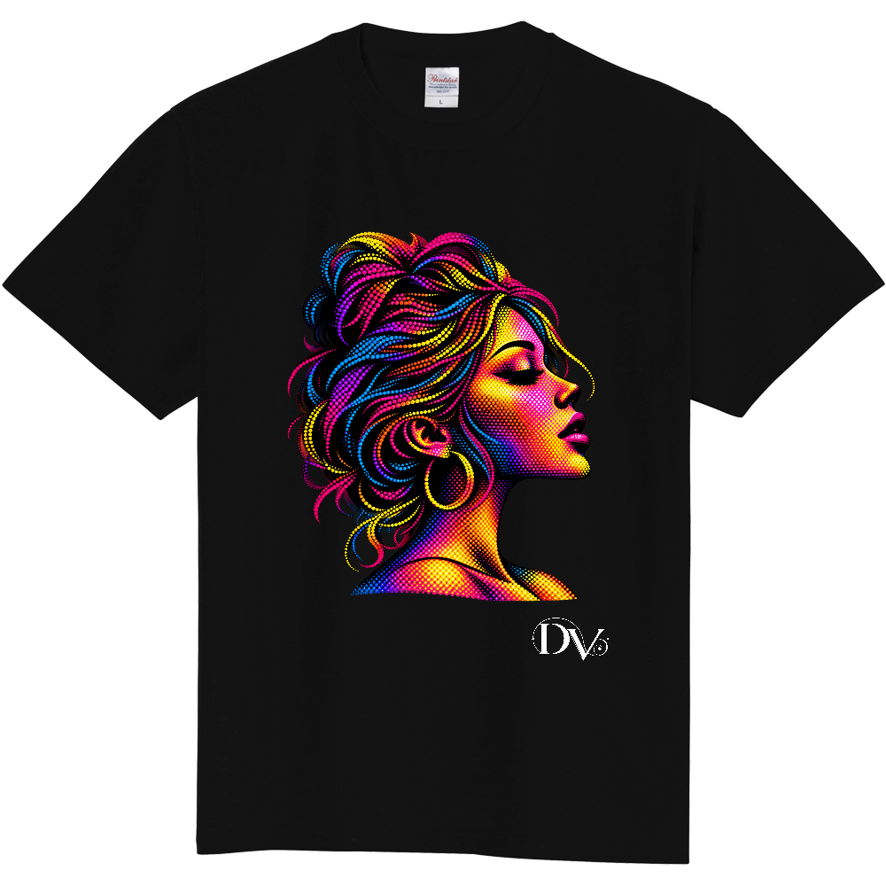 Tシャツ/ Vivid Elegance/ブラック