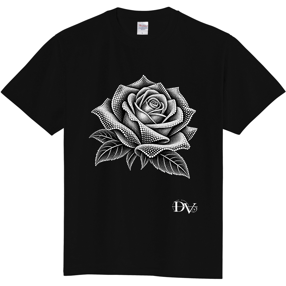 Tシャツ/ Dot Elegance/ブラック