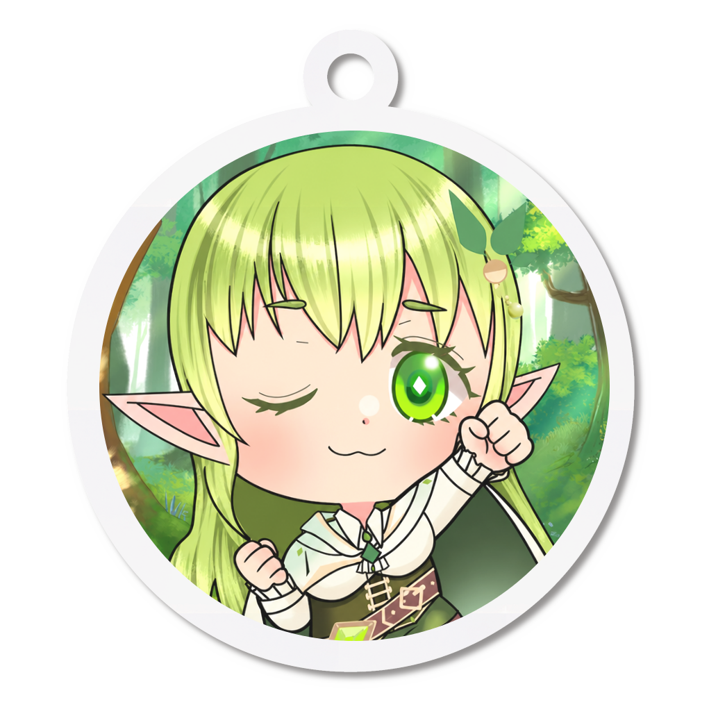 翡翠レイアアクリルキーホルダー