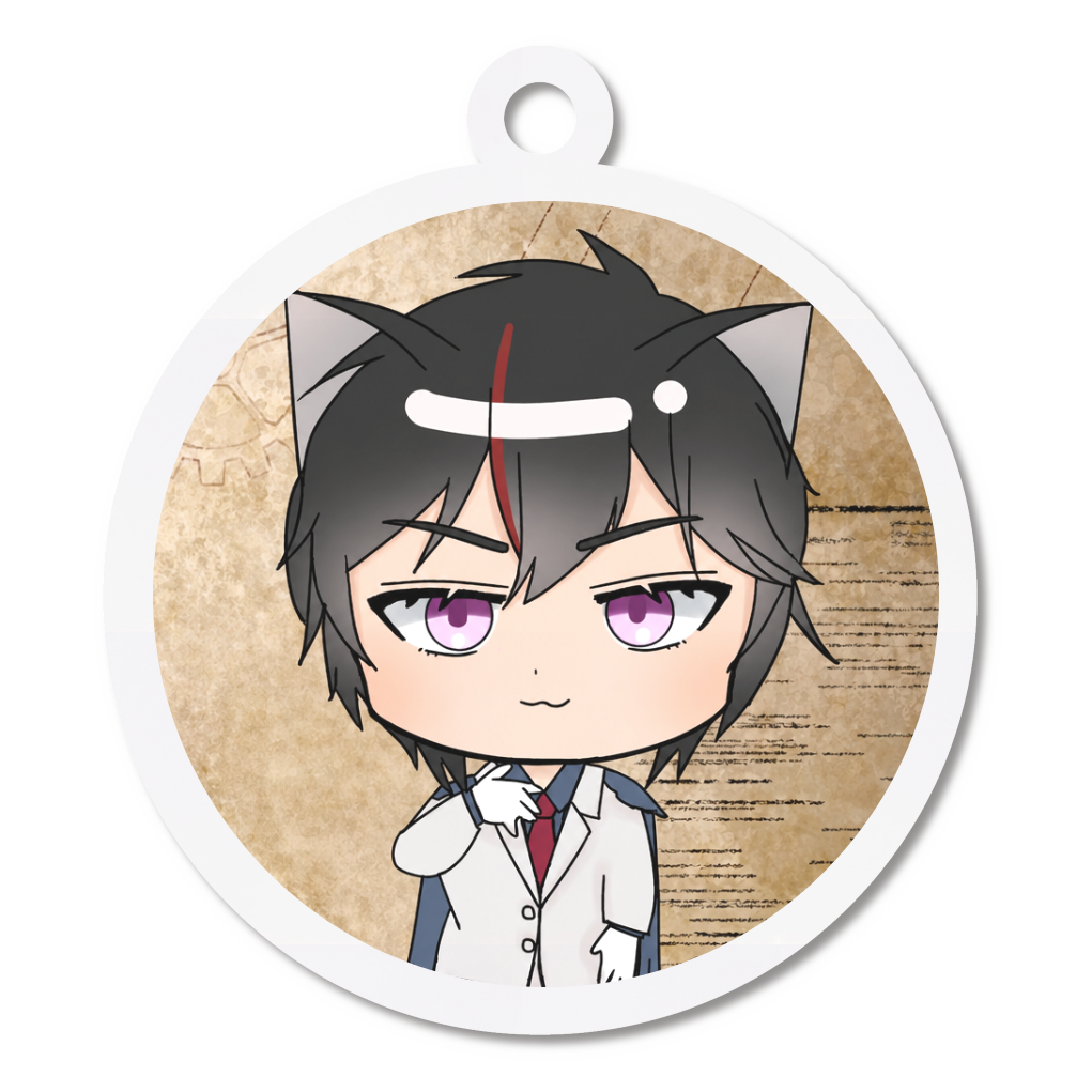 猫零類狗アクリルキーホルダー
