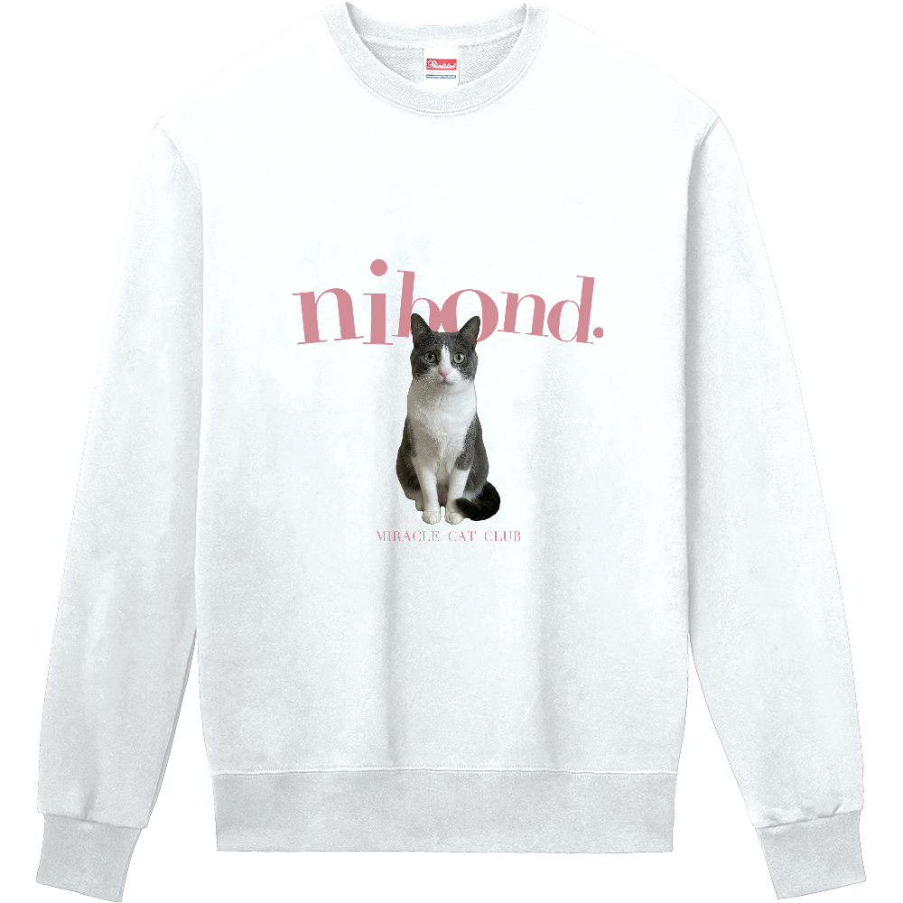 nibond. miracle cat club スウェット(ピンクロゴ)