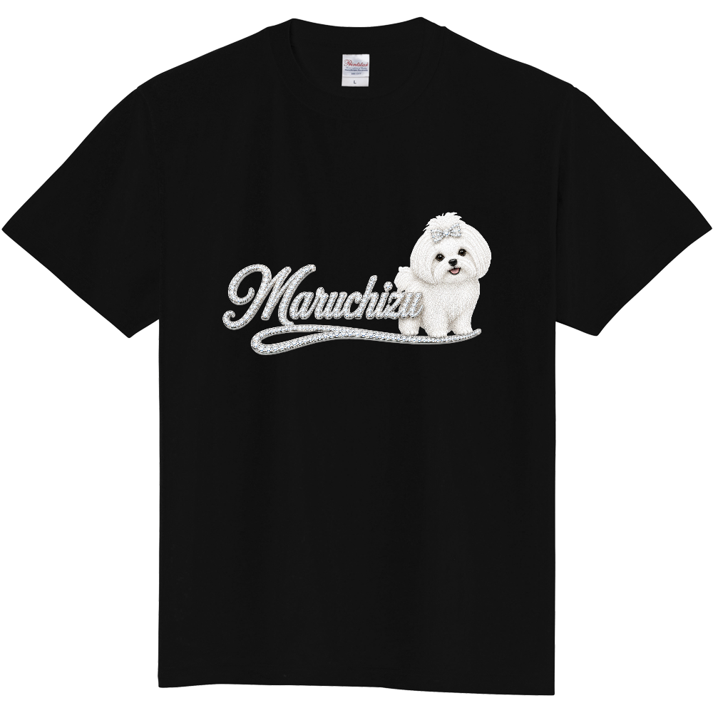 MALTESE JEWEL LOGO プリントTシャツ|マルチーズ