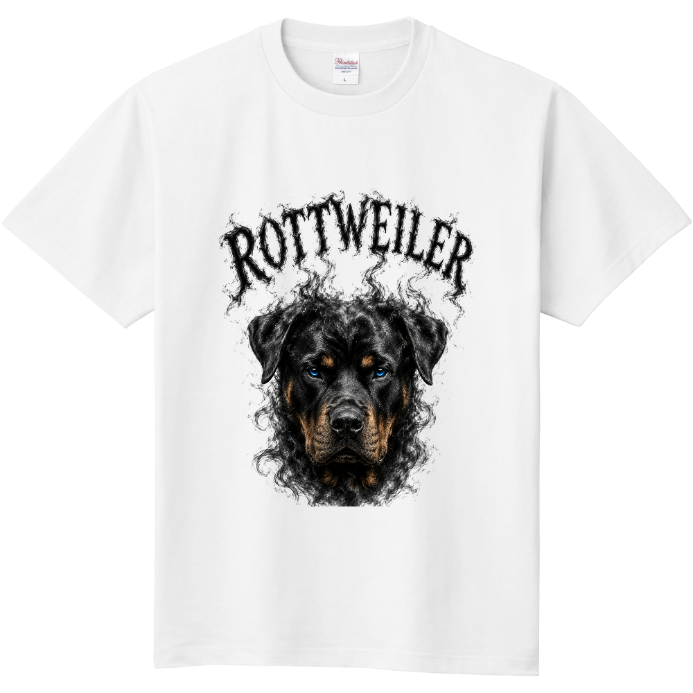 ROTTWEILER SMOKE PORTRAIT TEE/ロットワイラー スモークポートレート プリントTシャツ