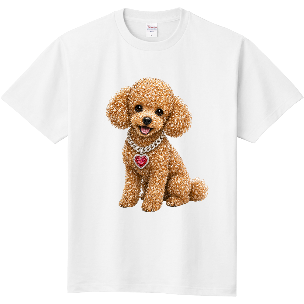トイプードル ジュエルハート プリントTシャツ / TOY POODLE JEWEL HEART TEE