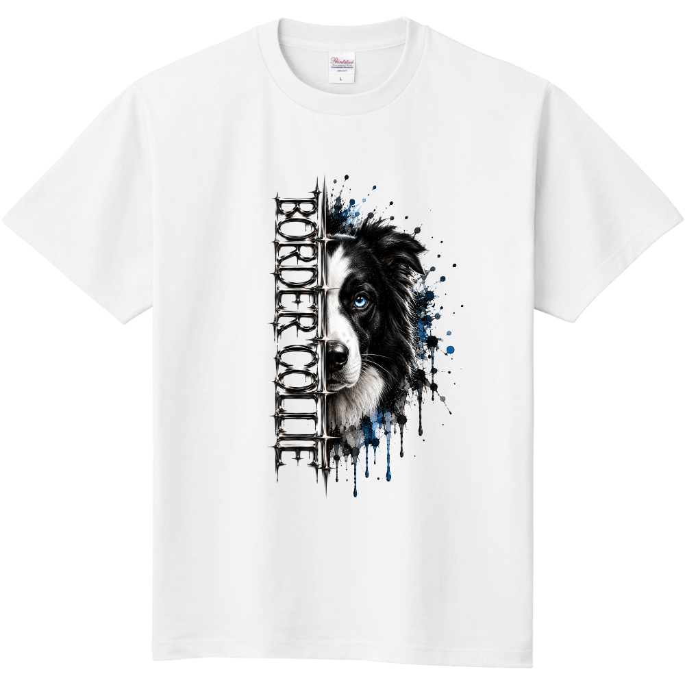 BORDER COLLIE CHROME SPLASH TEE|ボーダーコリー クロームグラフィックTシャツ