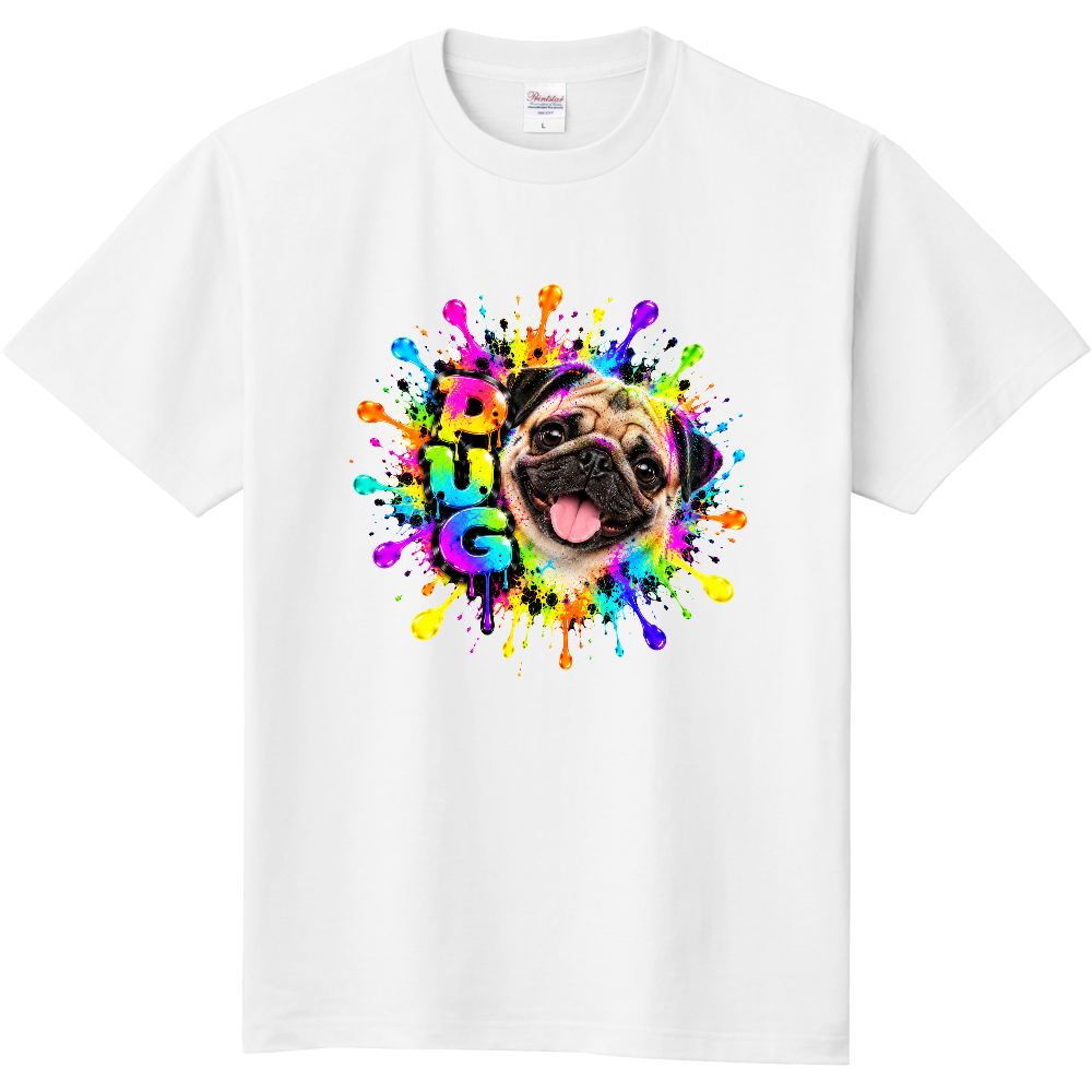 PUG NEON SPLASH TEE|パグ ネオンスプラッシュTシャツ