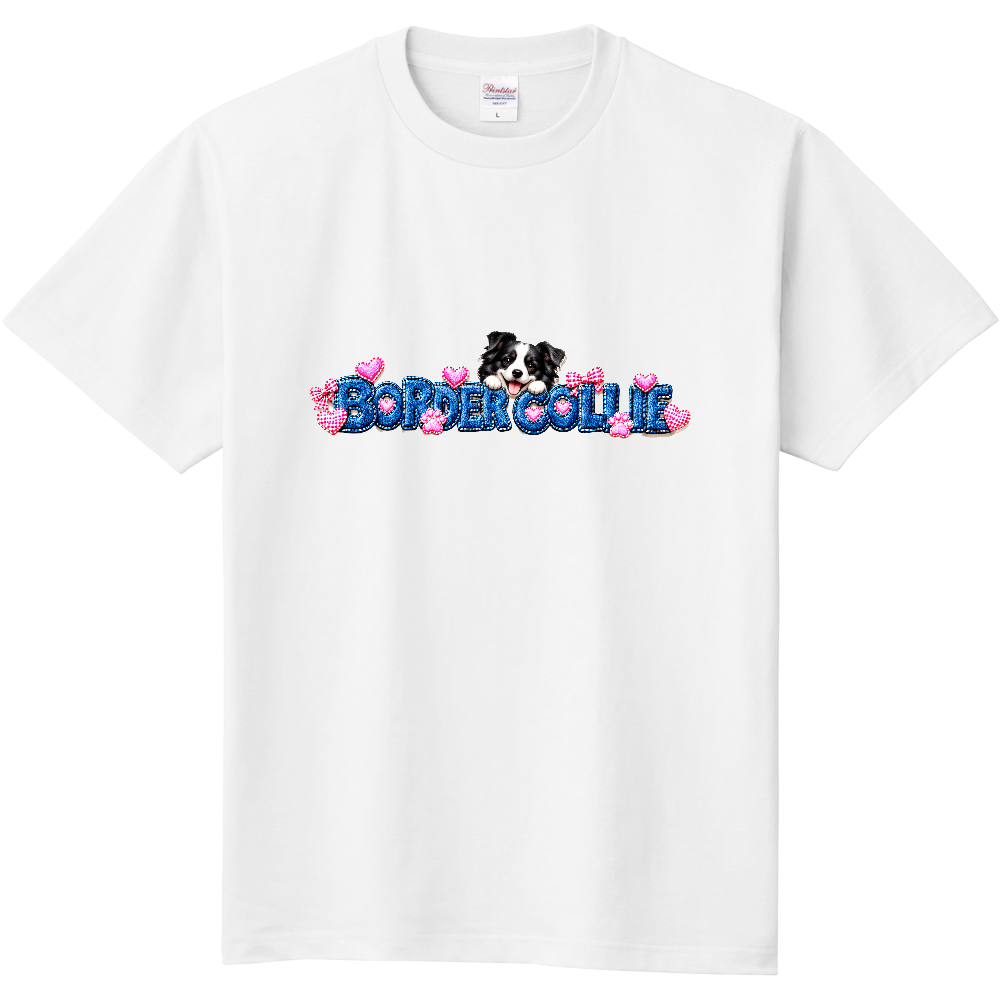 BORDER COLLIE DENIM HEART TEE｜ボーダーコリー デニムハートTシャツ