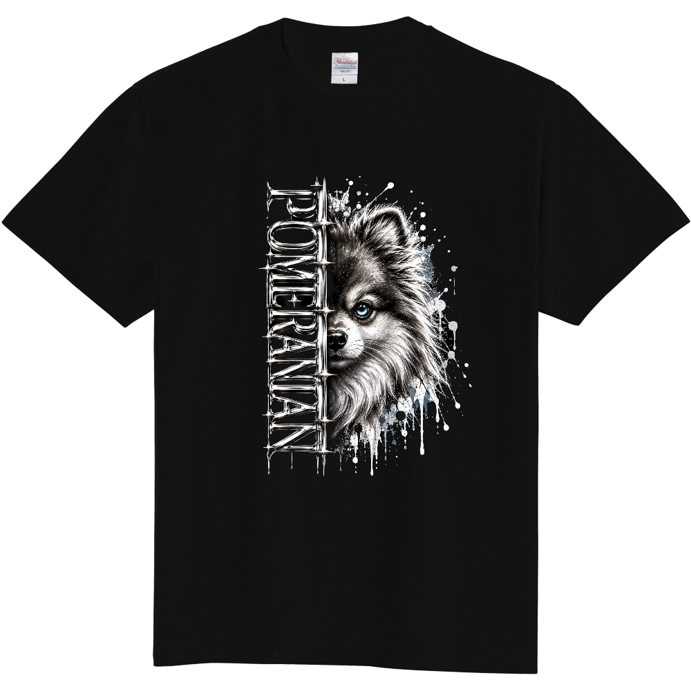 POMERANIAN CHROME SPLASH TEE|ポメラニアン クロームスプラッシュ Tシャツ