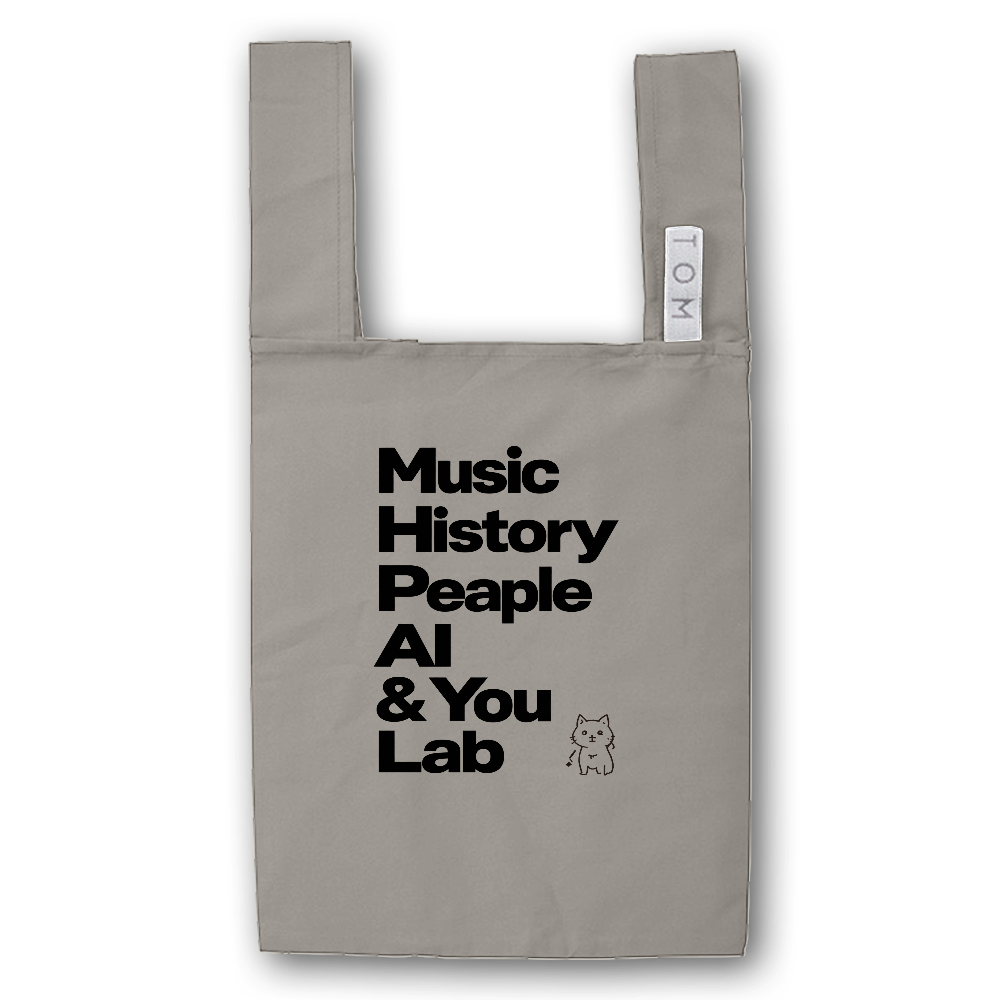 Music History People AI & You Lab / 謎ねこ No.001 エコバッグ
