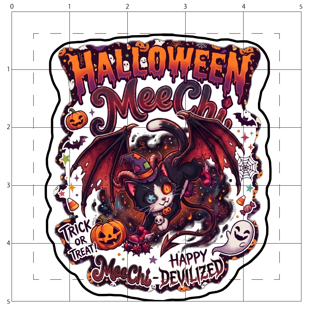 Enjoy Halloween with Meechi as a devil!