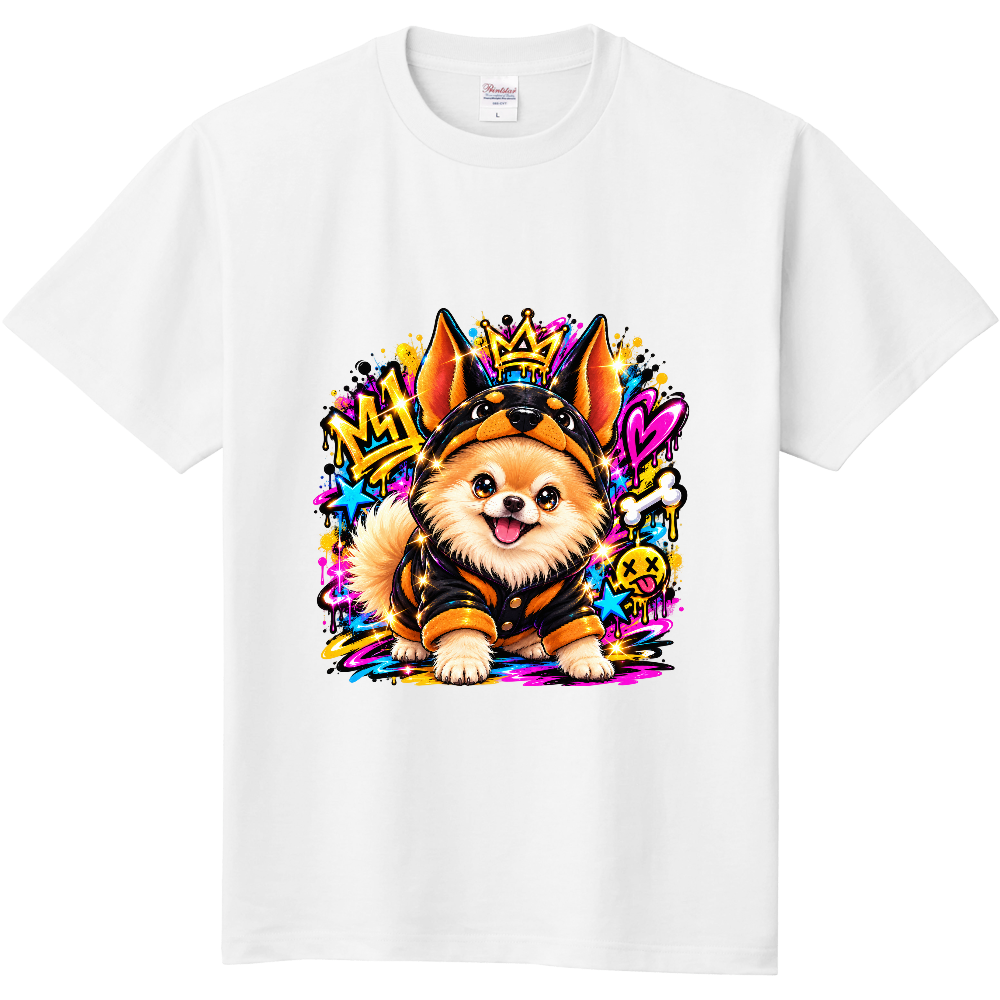 ポメラニアン ドーベルマン着ぐるみ ポップTシャツ