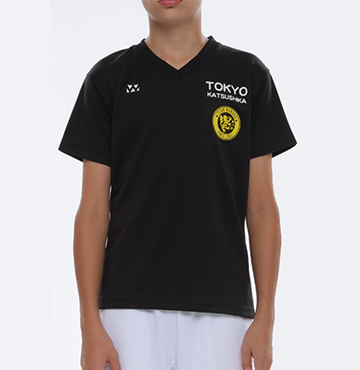 3.9オンス ドライライトVネックTシャツ キッズ 2
