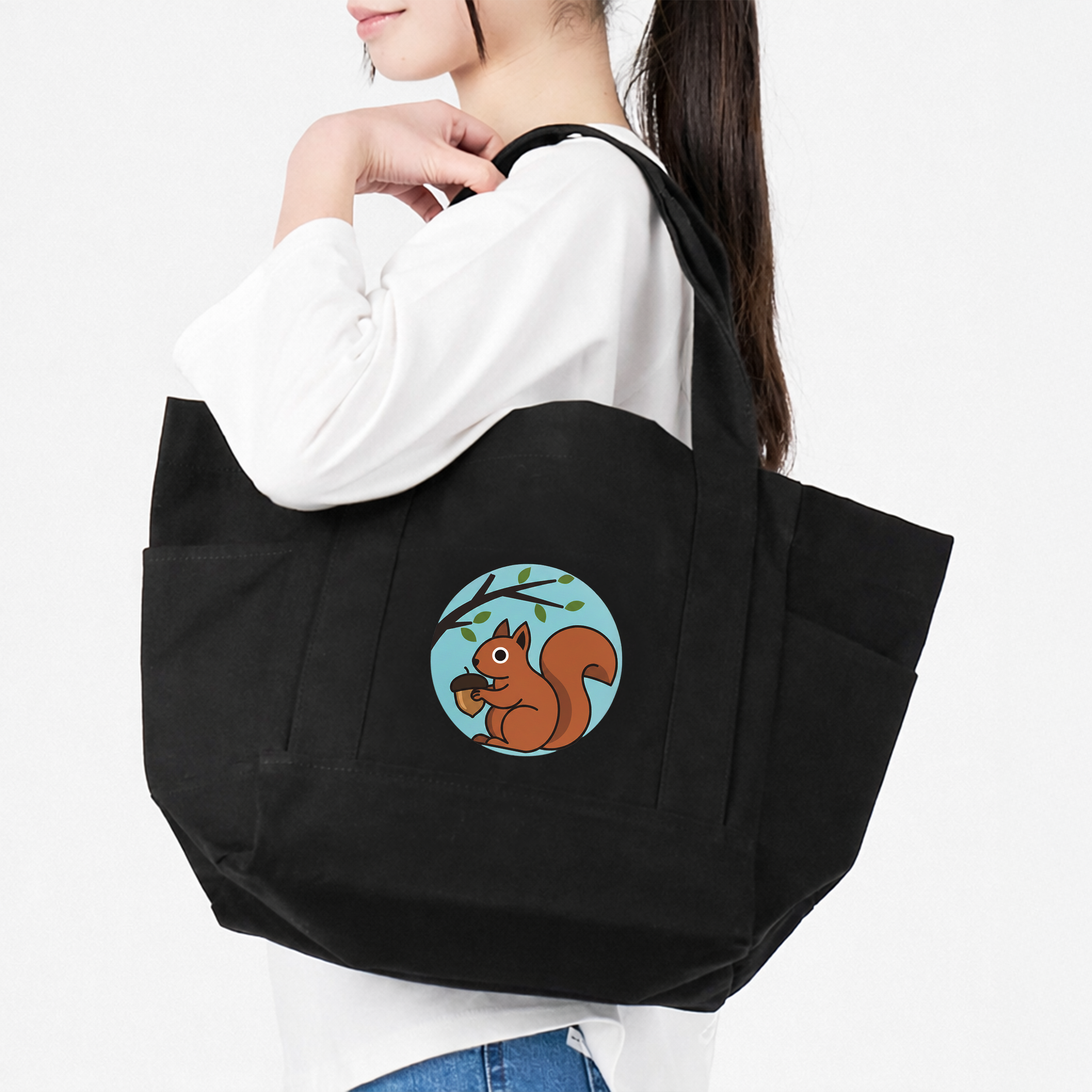 厚手キャンバスポケットマルチトート（M)