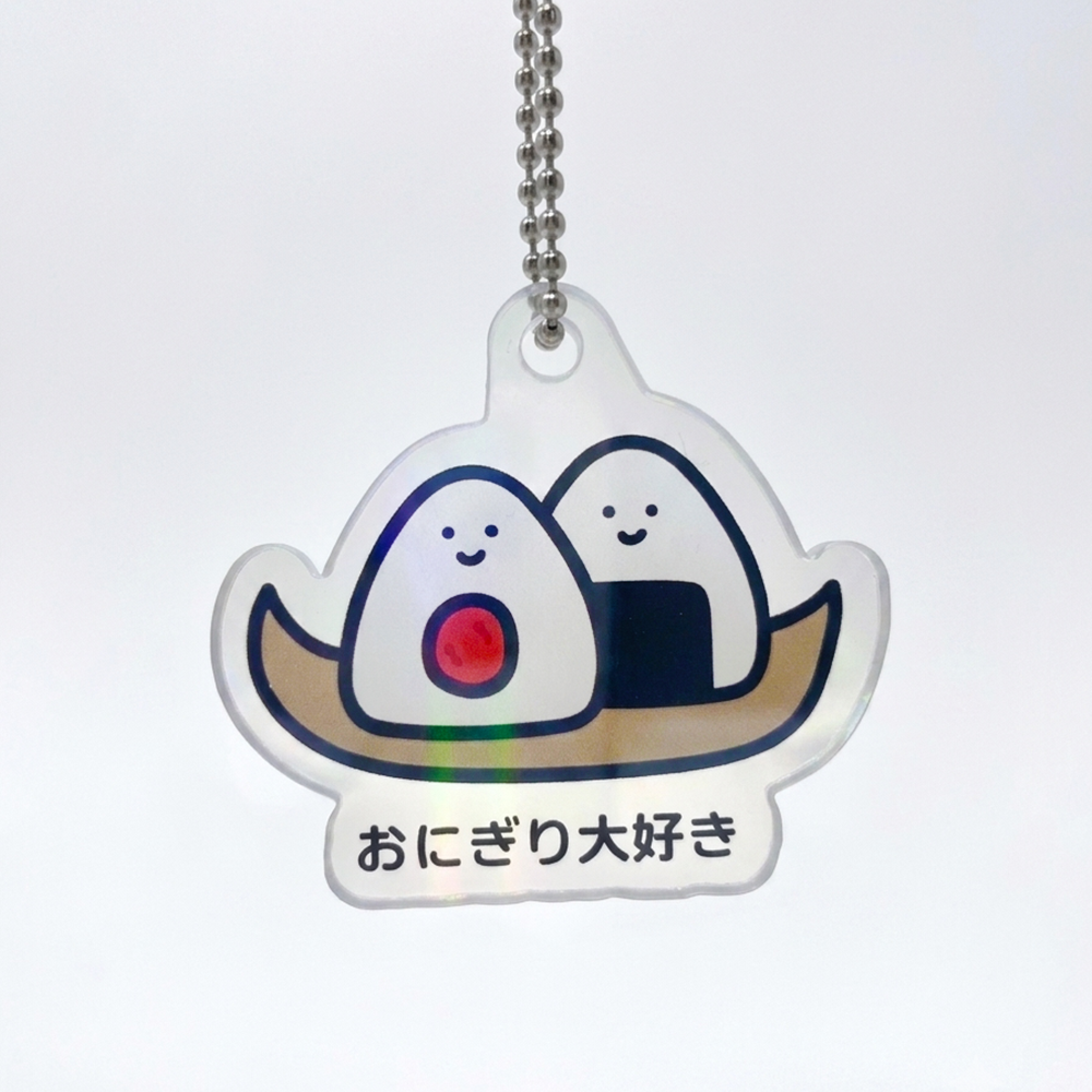 ホログラムフリーカットアクリルキーホルダー(6×6cm)　パステルオーロラ
